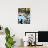 Creek Waterscape Reflectionsフォトポスター ポスター (ホームオフィス)