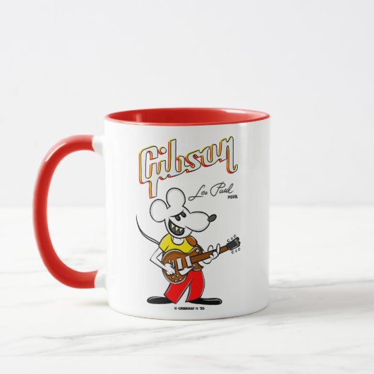 Creekrat Cartoon Studios - Les Paul by Gibson マグカップ (左)