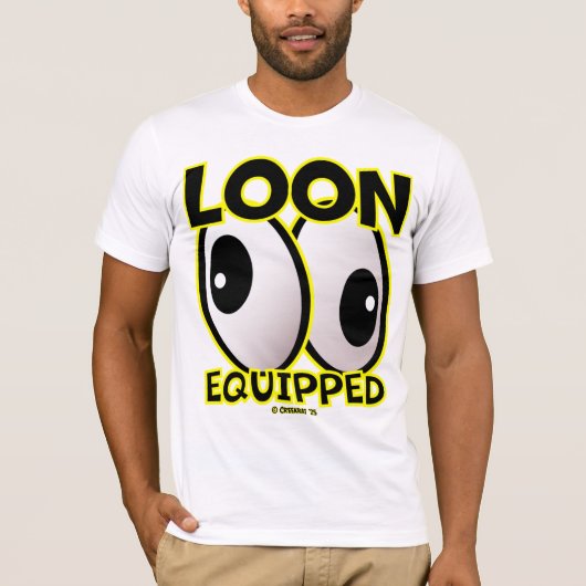 Creekrat Cartoon Studios "Loon Equiped" 2025アート! Tシャツ (正面)