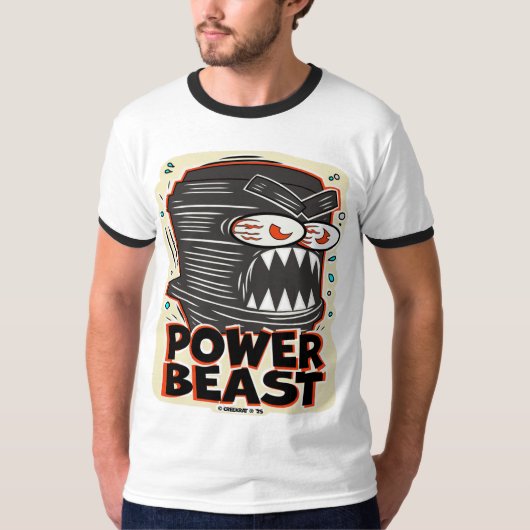 Creekrat Cartoon Studios Power Beast Tシャツ (正面)