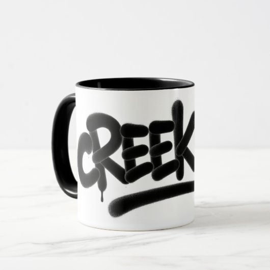 CreekRat® | CreekRat Co. | トパンガ - マリブ - CA マグカップ (正面左)