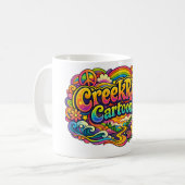 CreekRat | CreekRat Co. | ビンテージ風ロゴ コーヒーマグカップ (正面左)