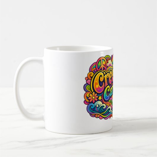 CreekRat | CreekRat Co. | ビンテージ風ロゴ コーヒーマグカップ (左)