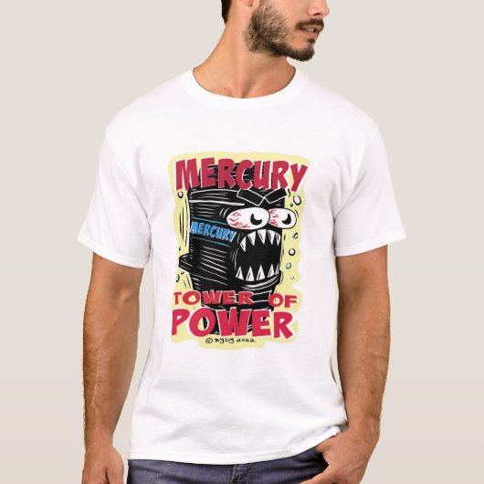 Creekrat Mercury Tower of Power Cartoon Tシャツ (正面)