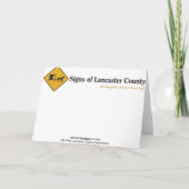 Creeksideの靴屋の印 カード (裏面)