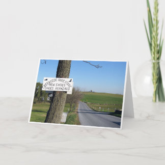 Creeksideの靴屋の印 カード