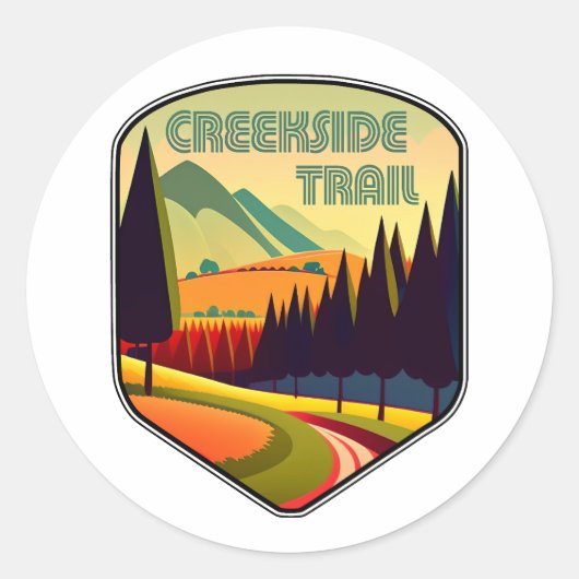 Creekside Trail Ohio Colors ラウンドシール (正面)