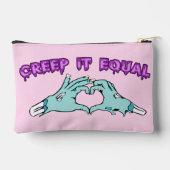 Creep It Equal – Cute Pastel Zombie Hands Heart De アクセサリーポーチ (裏面)