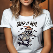 Creep It Real ヴィンテージ アライグマ ハロウィン Tシャツ