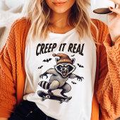 Creep It Real ヴィンテージ アライグマ ハロウィン Tシャツ