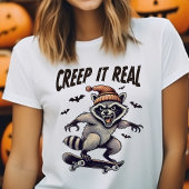 Creep It Real ヴィンテージ アライグマ ハロウィン Tシャツ