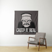 Creep It Real Classic Horror Frankenstein Design タペストリー (インサイチュ)