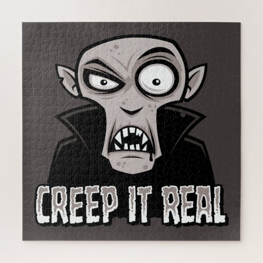 Creep It Real Classic Horror Vampire Design ジグソーパズル (縦)