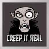 Creep It Real Classic Horror Vampire Design ポスター (正面)