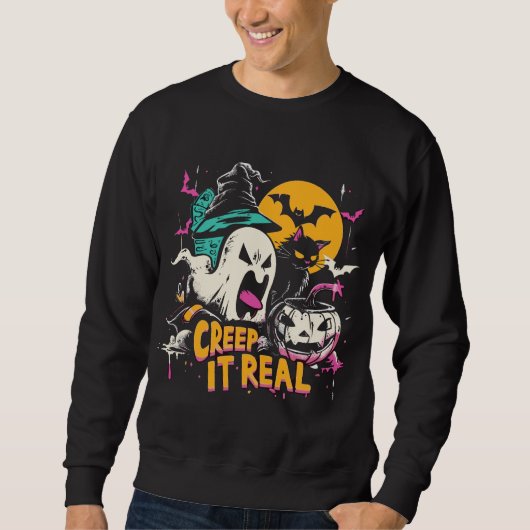 Creep It Real | ExDesigner | ハロウィン スウェットシャツ (正面)