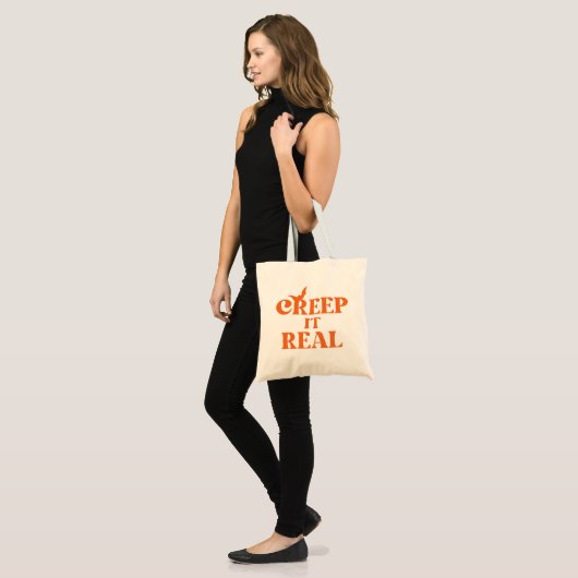 Creep It Real Fall Halloween Tote トートバッグ (正面(モデル))
