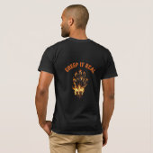 Creep It Real Flaming Skeleton Hand Tシャツ (裏面フル)