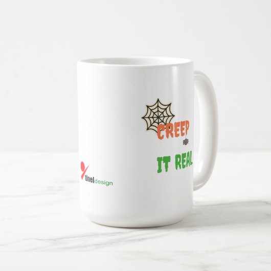 Creep It Real – Funny Halloween コーヒーマグカップ (正面右)