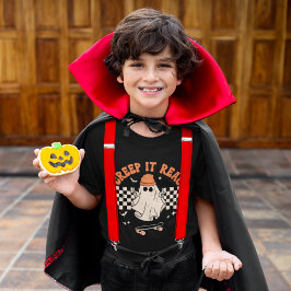 Creep It Real Funny Skater Ghost Halloween Tシャツ