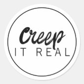 Creep It Real Halloween ラウンドシール (正面)