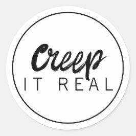 Creep It Real Halloween ラウンドシール