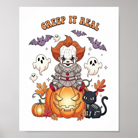 Creep It Real Halloween Clown ポスター (正面)