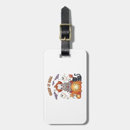 Creep It Real Halloween Clown ラゲッジタグ (正面縦)