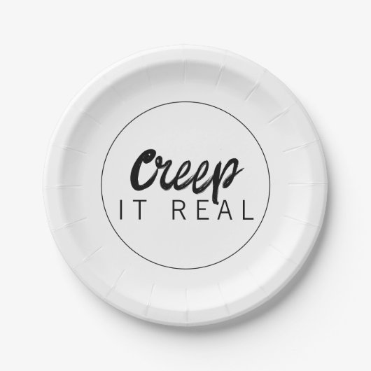 Creep It Real Halloween Party ペーパープレート (正面)