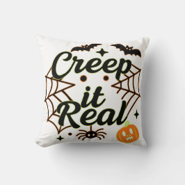 Creep It Real Halloween Tee クッション