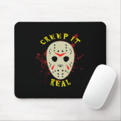 Creep It Real Hockey Mask Halloween Horror  マウスパッド (マウス)