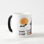 Creep It Real Mug – Cute Halloween Coffee Cup モーフィングマグカップ (正面左)