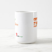 Creep It Real, Paw Edition – Funny Halloween Pet コーヒーマグカップ (中央)