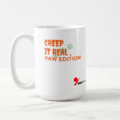 Creep It Real, Paw Edition – Funny Halloween Pet コーヒーマグカップ (左)