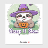 Creep It Slow – かわいいハロウィーンスロスシャツ(Pu付属) シール (シート)