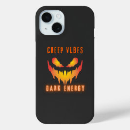 Creep Vibes ダークエネルギー _ トレンディーホラー ストリートウェア iPhone 15ケース