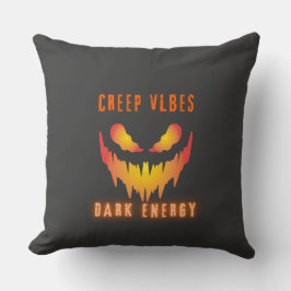 Creep Vibes Dark Energy _ Trendy Horror Streetwear クッション