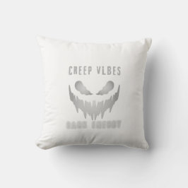 Creep Vibes Dark Energy _ Trendy Horror Streetwear クッション