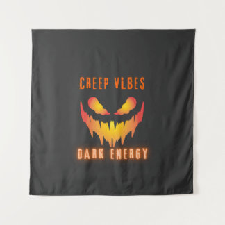 Creep Vibes Dark Energy _ Trendy Horror Streetwear タペストリー