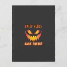 Creep Vibes Dark Energy _ Trendy Horror Streetwear ポストカード