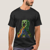 Creeper Mountain | Epic Lava Waterfall | 3D Render Tシャツ (正面)