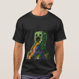 Creeper Mountain | Epic Lava Waterfall | 3D Render Tシャツ