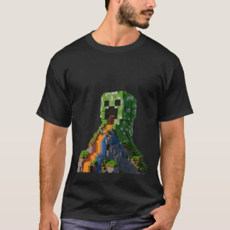 Creeper Mountain | Epic Lava Waterfall | 3D Render Tシャツ