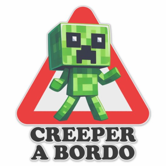 Creeper on board シール (正面)