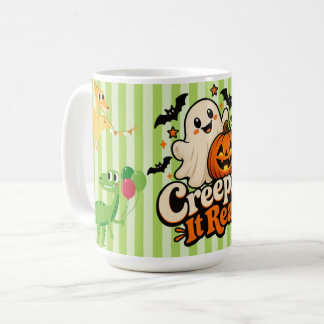 「Creepin’ It Real」かわいいハロウィンの子供へのギフト コーヒーマグカップ