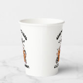 Creepin’ It Real cute Cute Retro Halloween Teacher 紙コップ (右)