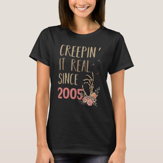 Creepin It Real Halloween Retro 2005 Holiday Spook Tシャツ (正面)