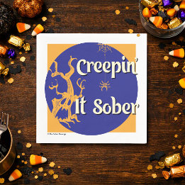 Creepin’ It Sober | ハロウィン・ソバー・パーティー スタンダードカクテルナプキン