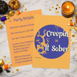 Creepin’ It Sober | ハロウィン・ソバー・パーティー 招待状