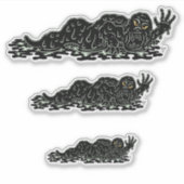 Creeping Slime Hulk Weird Horror Art シール (正面)