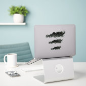 Creeping Slime Hulk Weird Horror Art シール (デスク上のノートパソコン)